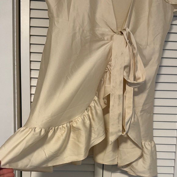 Champagne Ruffle Dress - Picture 4 of 5